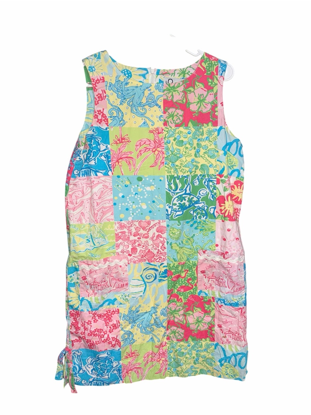 Lilly Pulitzer Blue, Yellow and Pink Tropical Print Dress